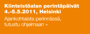 Kiinteistöalan perintäpäivät 4.-5.5.2011, Helsinki  Ajankohtaista perinnässä, tutustu ohjelmaan