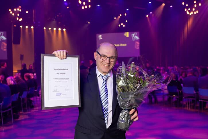 Tunnustus jaettiin Rakennuttaminen-seminaarissa Tampereella 15.1.2026.